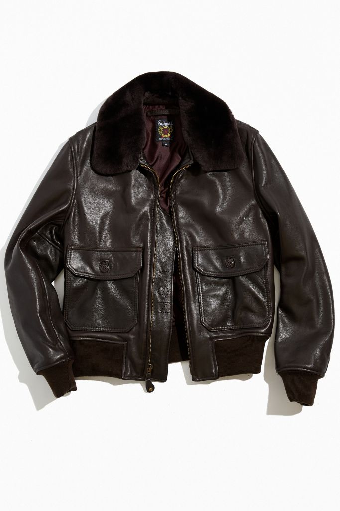 Schott Cowhide Leather Flight Jacket | Urban Outfitters