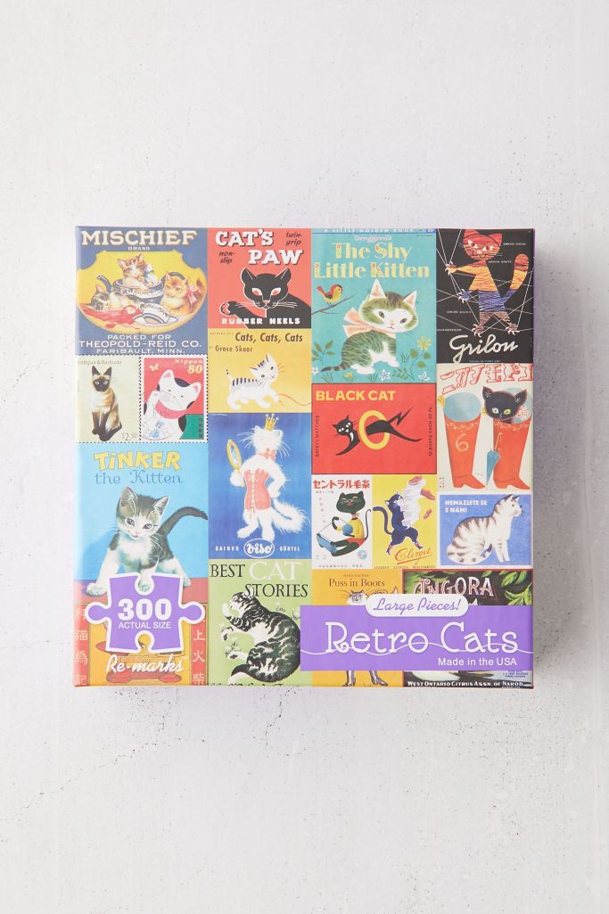 Retro Cats 300 Piece Puzzle | Urban Outfitters