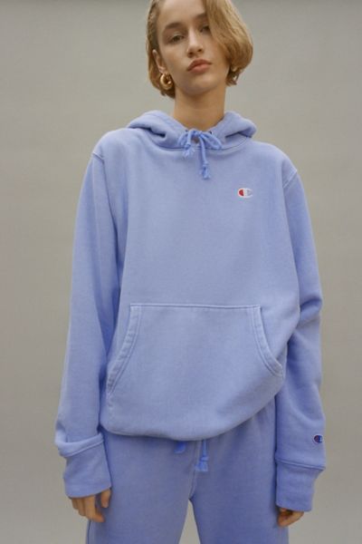 champion blue hoodie women's