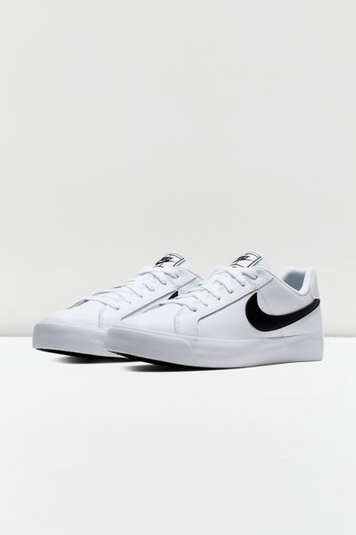 nike court royale white with black swoosh