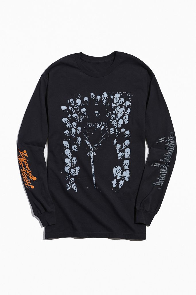 Post Malone Hollywood's Bleeding Tour Long Sleeve Tee | Urban Outfitters