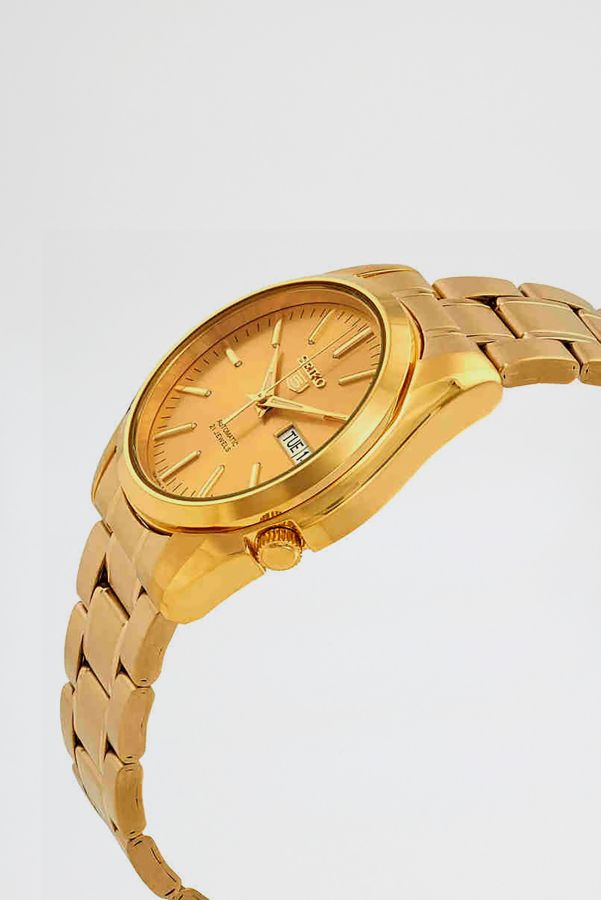 Slide View: 2: Seiko Series 5 Automatic Gold Dial Men's Watch SNKL48