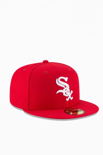 red white sox hat