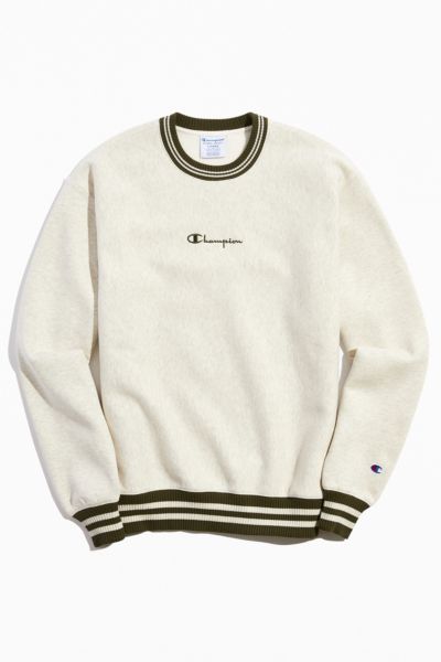 Champion UO Exclusive Reverse Weave Ringer Crew Neck Sweatshirt | Urban ...