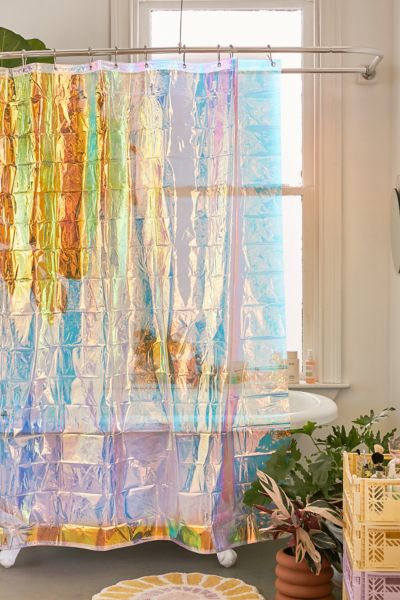 multicolor shower curtain