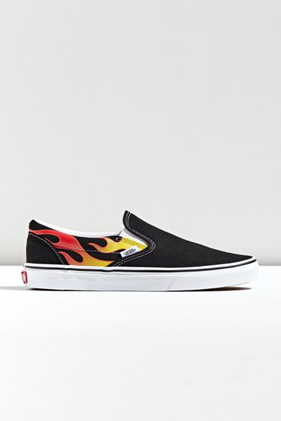 vans flame slip on shoes