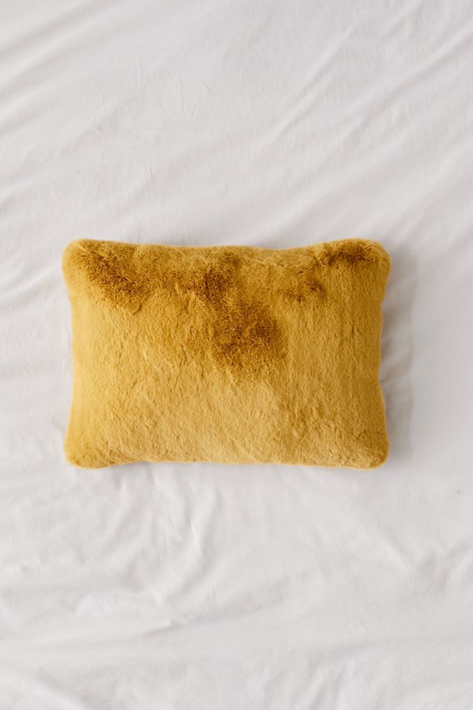 Imogen Faux Fur Bolster Pillow Urban Outfitters Canada