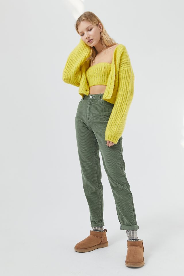 BDG Color Corduroy High-Waisted Mom Pant