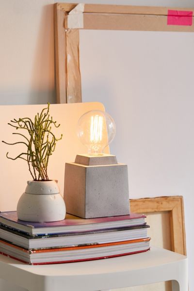 concrete base table lamp