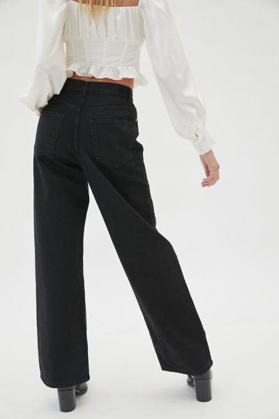black puddle jeans
