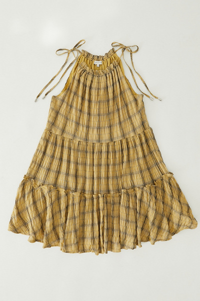 tiered ruffle mini dress