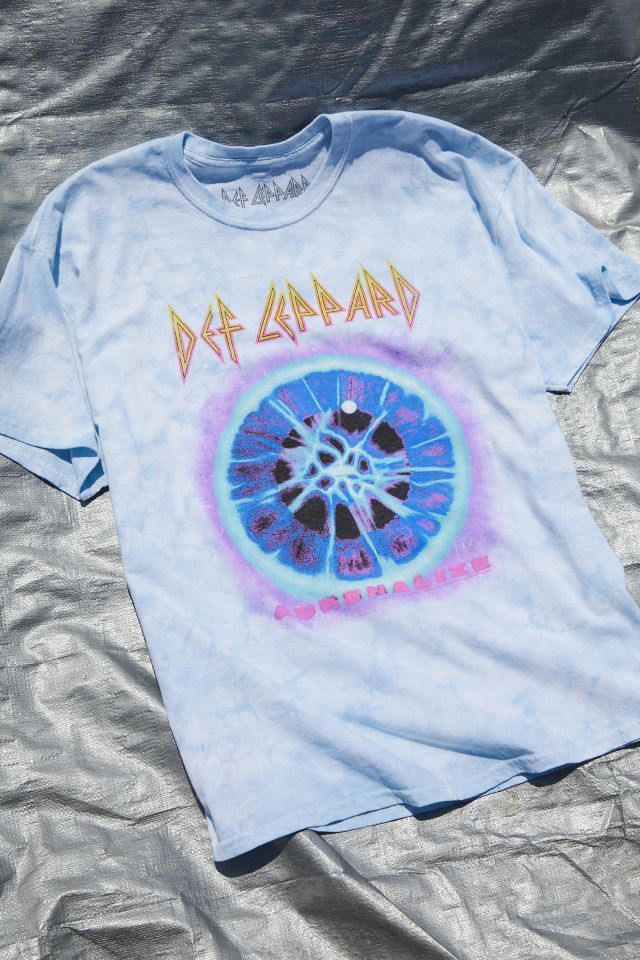 def leppard blue tie dye shirt