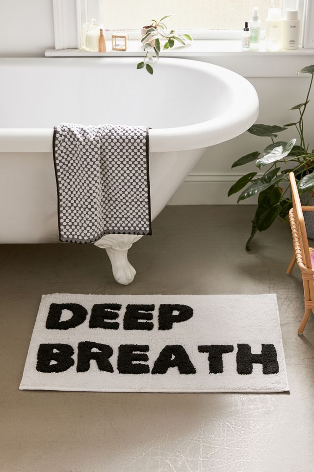 Deep Breath Bath Mat Urban Outfitters