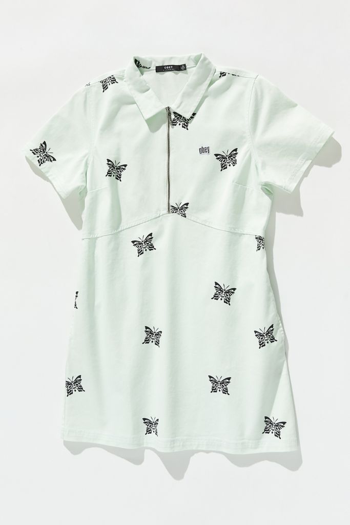 Obey Butterfly Mini Dress Urban Outfitters