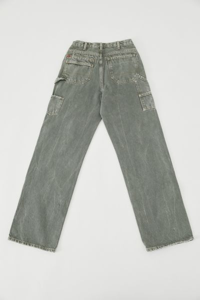 BDG High-Waisted Carpenter Jean – Washed Green | Urban Outfitters