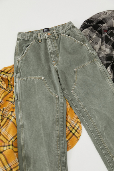 high waisted carpenter jeans