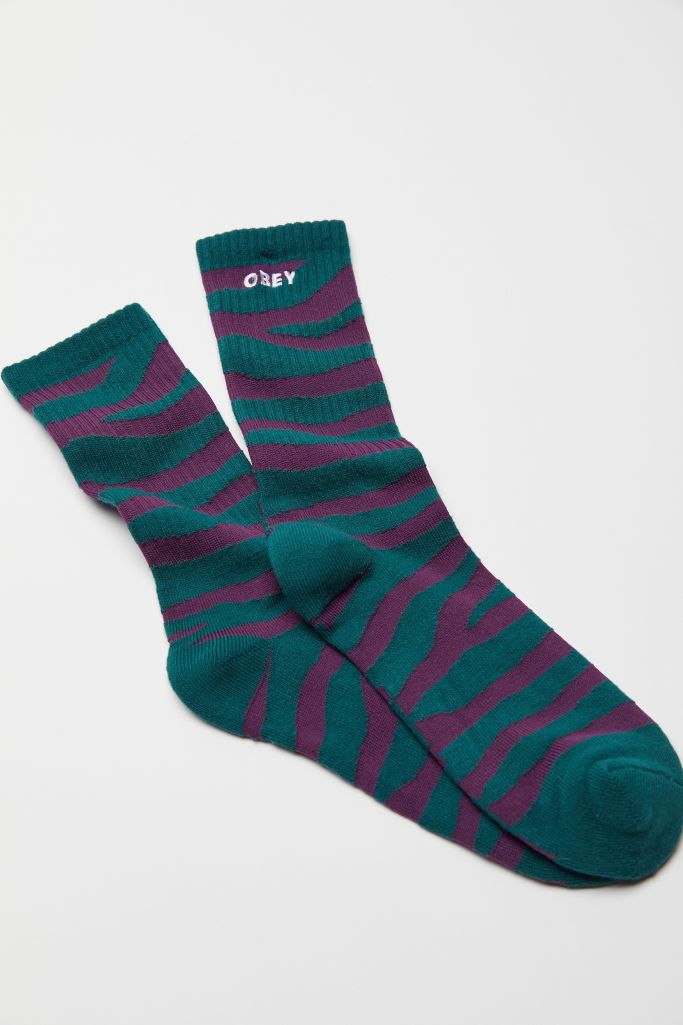 OBEY Zebra Crew Sock | Urban Outfitters