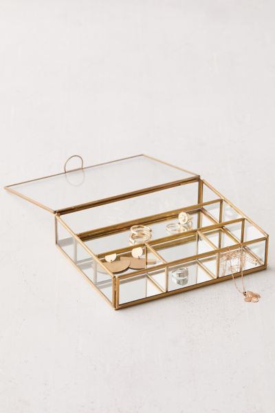 Shop Glass Display Jewelry Box from Urban Outfitters on Openhaus
