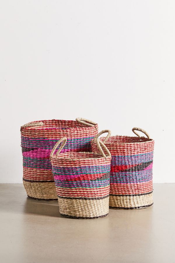 Slide View: 2: Alione Woven Nesting Basket Set