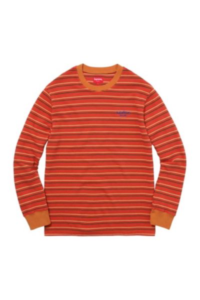 Supreme Raised Stripe L/S Top | Urban Outfitters