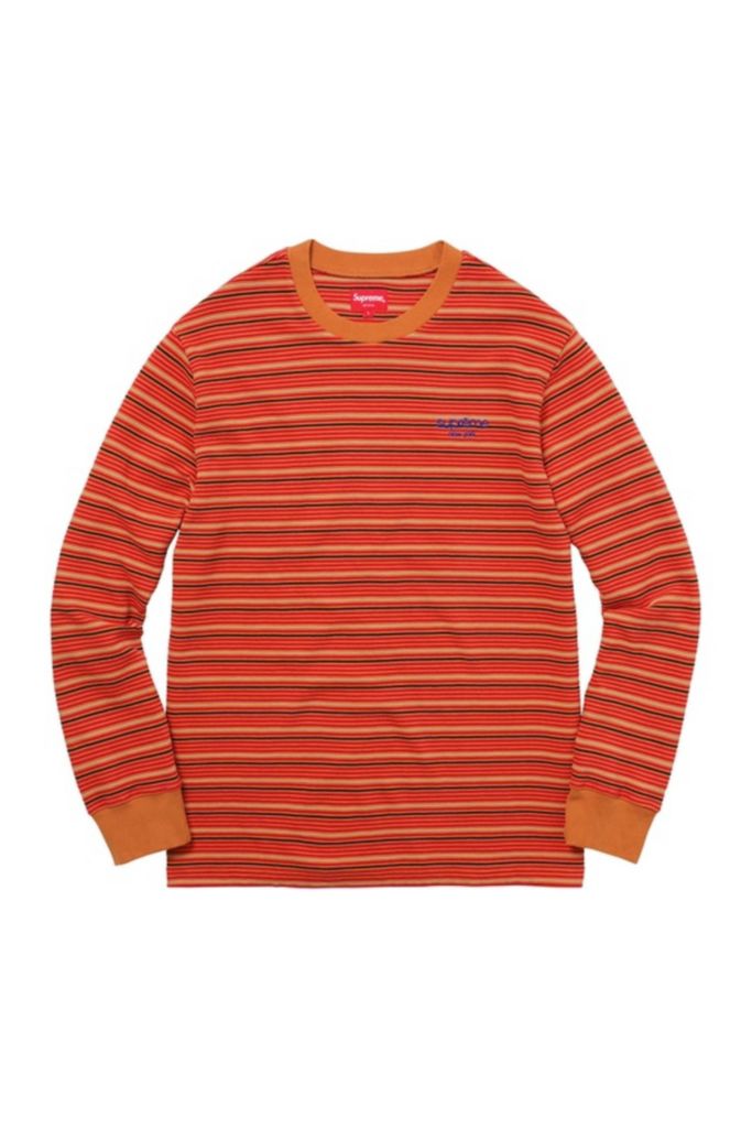 Supreme Raised Stripe L/S Top | Urban Outfitters