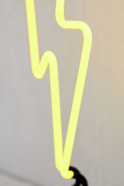 lightning bolt neon table lamp