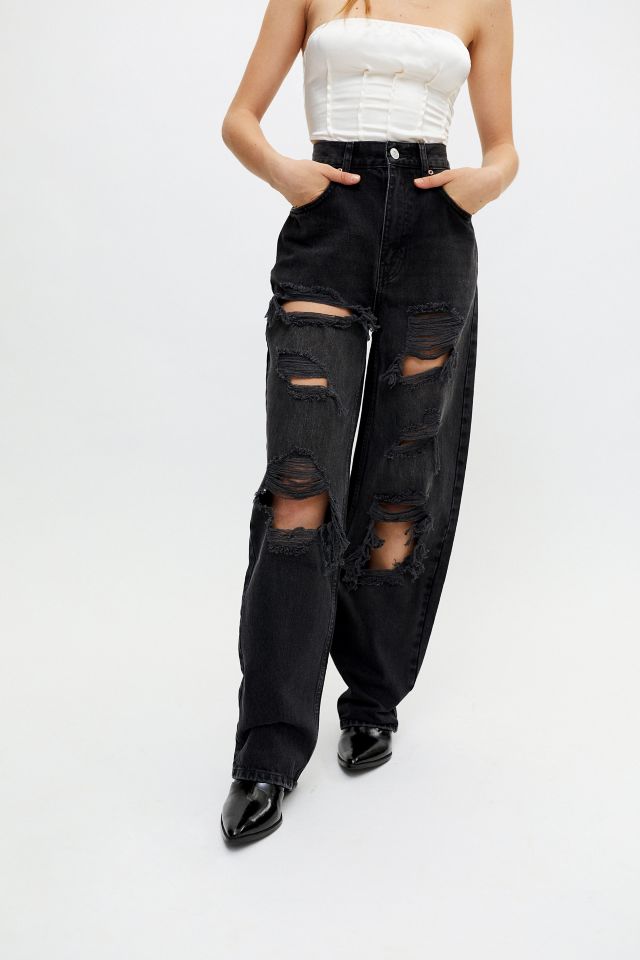 high waisted baggy joggers