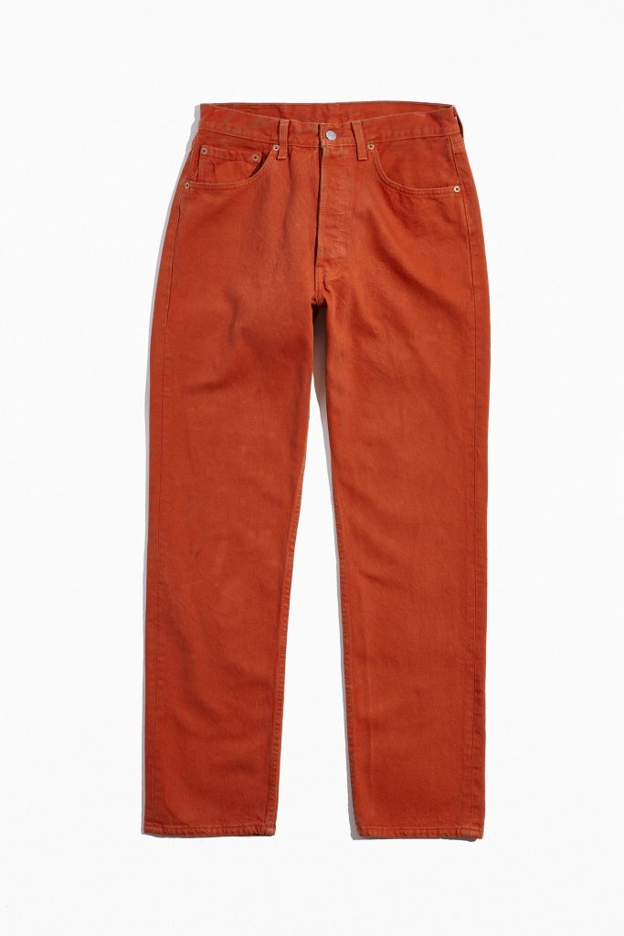 Vintage Levi’s 501 Overdyed Orange Jean | Urban Outfitters