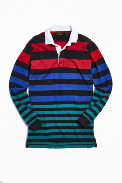 Vintage Colorblock Stripe Rugby Shirt | Urban Outfitters