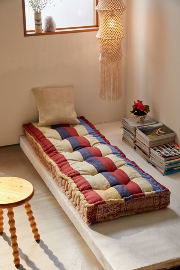 Slide View: 1: Urban Renewal Remnants Rohini Kantha Daybed Cushion