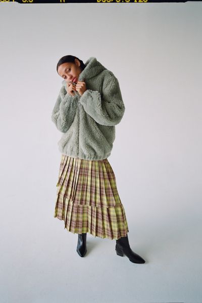 urban outfitters hooded teddy coat
