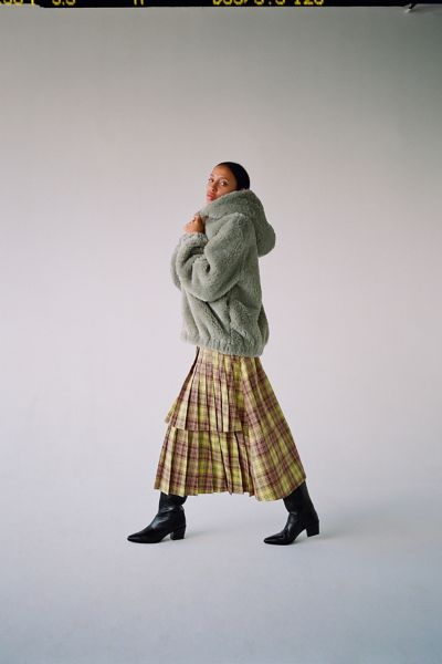 urban outfitters hooded teddy coat