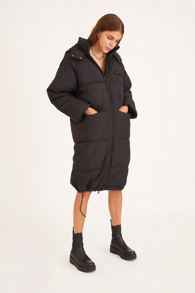 longline hooded jacket