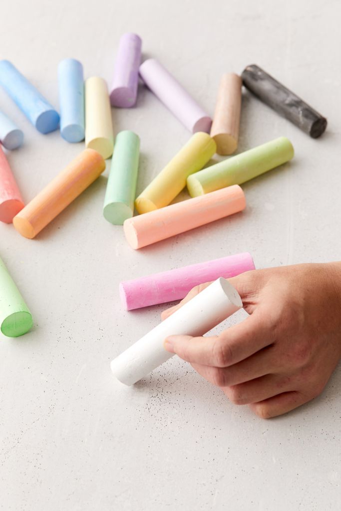 Yoobi Sidewalk Chalk Set Of 20 Urban Outfitters
