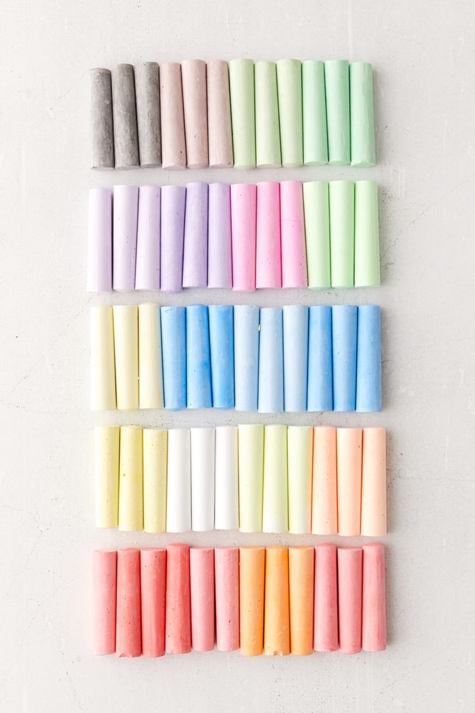 Yoobi Sidewalk Chalk Set Of 60 Urban Outfitters