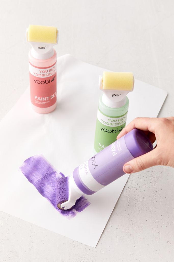 Yoobi Sidewalk Chalk Paint Roller Set Urban Outfitters
