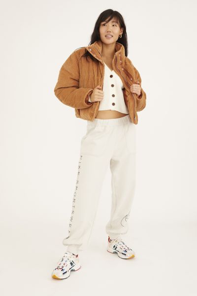 uo chevron cropped puffer jacket