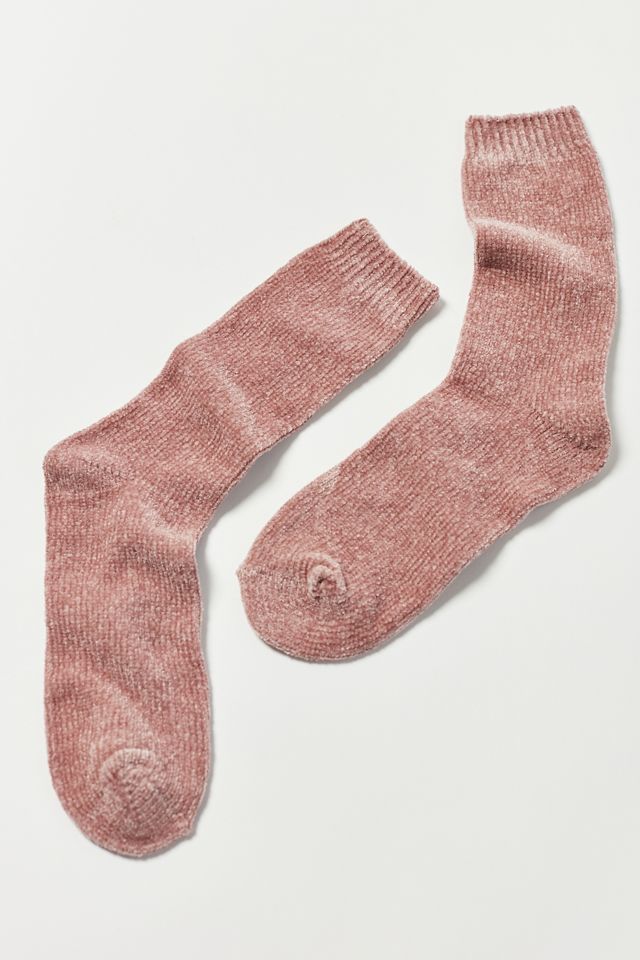 Cozy Chenille Crew Sock Urban Outfitters
