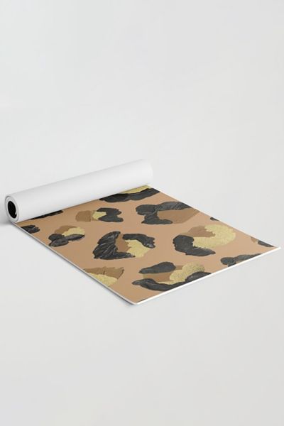 leopard print yoga mat