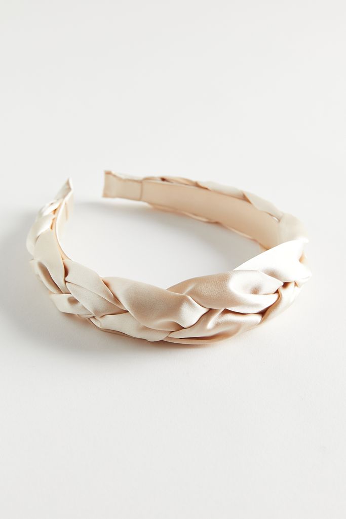 Satin Braided Headband Urban Outfitters