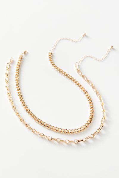 Statement Chain Layering Necklace Set | Urban Outfitters