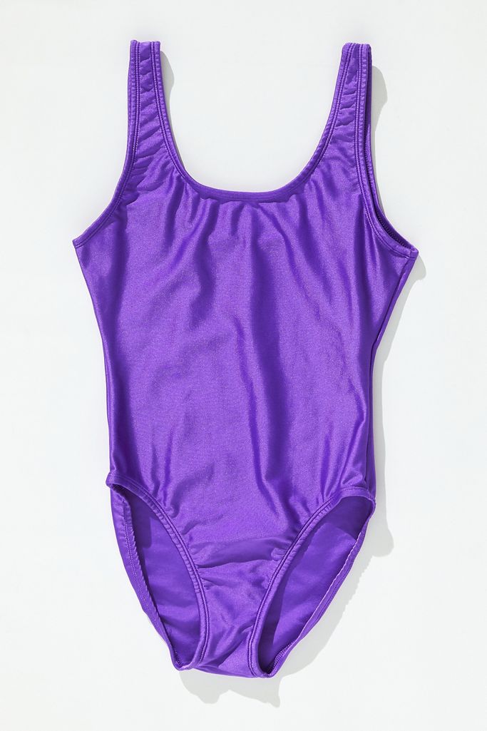 Vintage Solid Purple One Piece Swimsuit Urban Outfitters