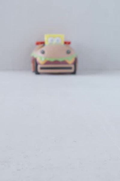 nkok remote control krabby patty vehicle with spongebob
