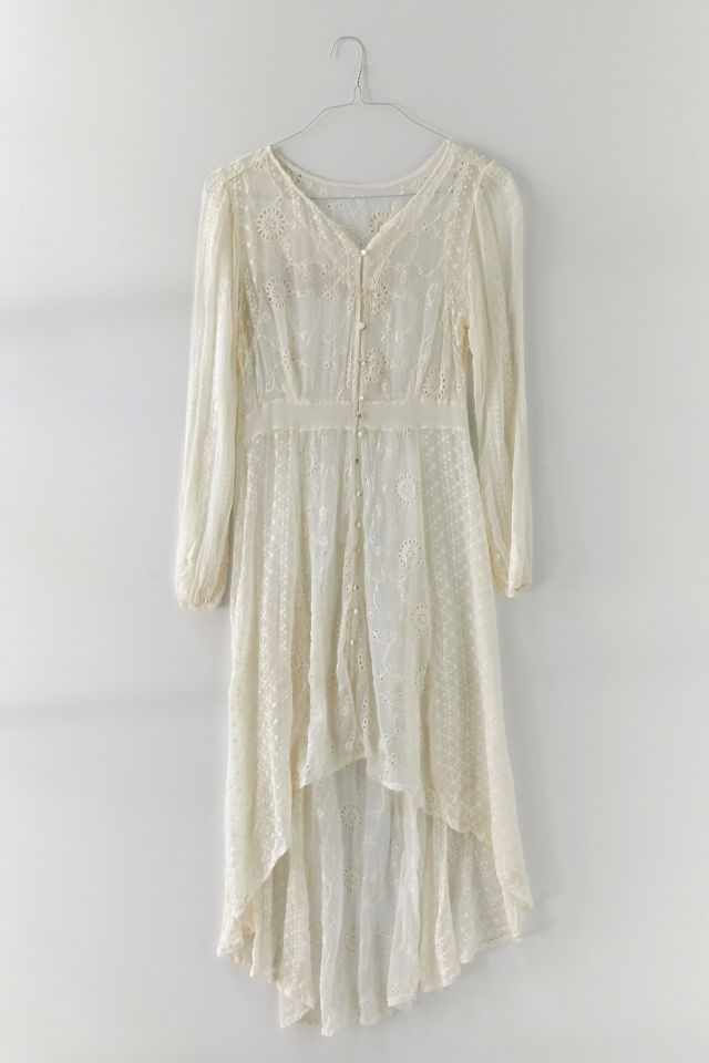 Vintage Eyelet Button-Front Dress | Urban Outfitters