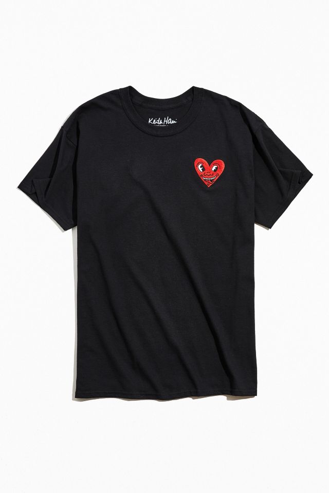 Keith Haring Heart Embroidered Tee | Urban Outfitters