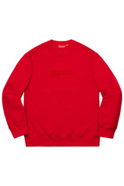 cutout logo crewneck