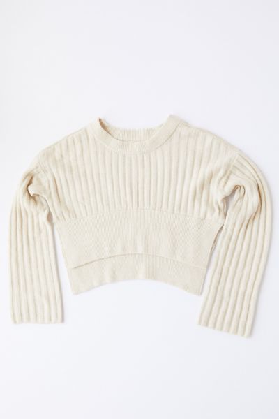 white pullover sweater