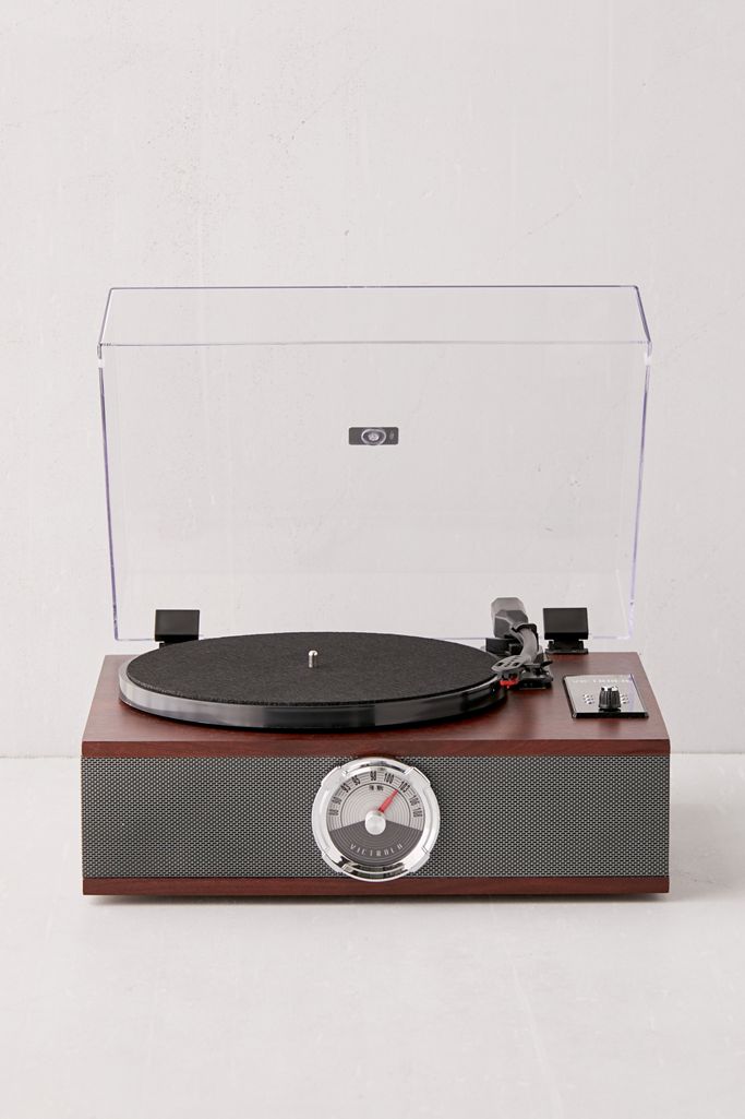 Victrola 5In1 Wood Bluetooth Record Player Entertainment Center