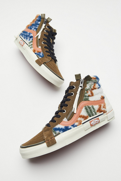 vans era mixed leopard platform sneaker