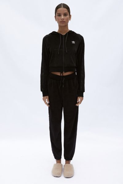 adidas slim jogger velour